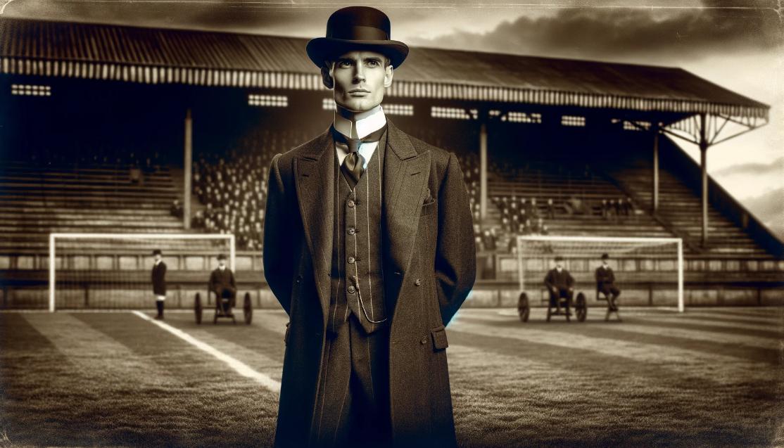 An image of a vintage 1920s football coach
